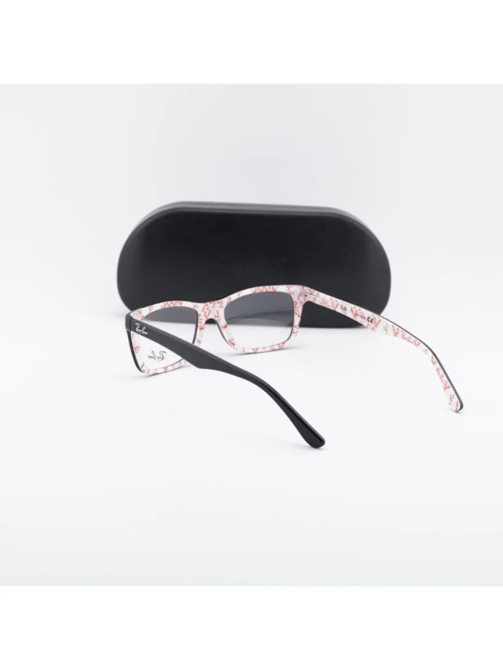 Ray Ban RX5228 5014 Square Eyeglasses 50mm – Black on White